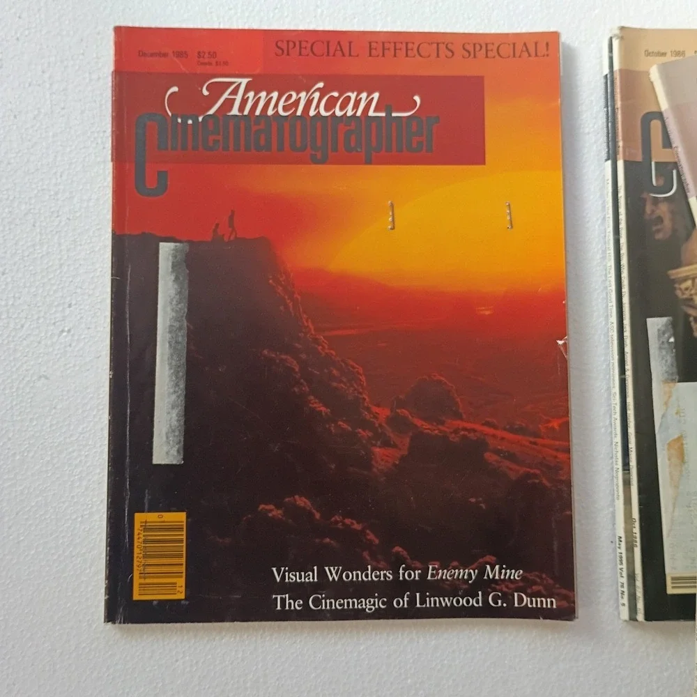Lot of 5 American Cinematographer Magazines Vintage Years‎ 85, 86, 95